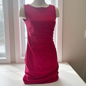 Jacob red Sleeveless pleated Dress